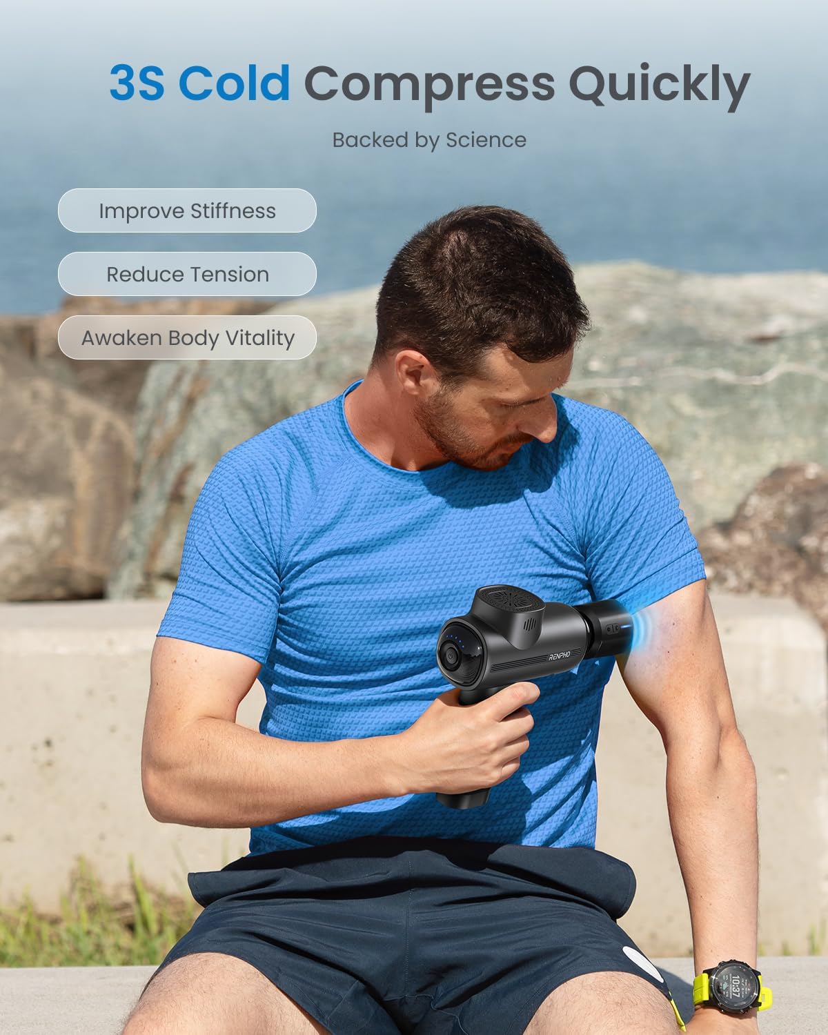 RENPHO Active Thermacool Massage Gun